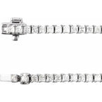 14K White Gold 7 1/4 CTW Lab-Grown Diamond 16" Necklace