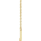 14K Yellow Gold 2-Stone Family Circle 18" Necklace Mounting