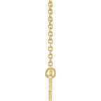 14K Yellow Gold Virgo Zodiac 18" Necklace