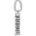 14K White Gold 1/5 CTW Lab-Grown Diamond Initial A Pendant