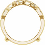 14K Yellow Gold 1/3 CTW Natural Diamond Ring Guard