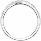 14K White Gold 3/8 CTW Natural Diamond Anniversary Band