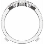 14K White Gold 1 1/5 CTW Lab-Grown Diamond Ring Guard