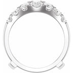 14K White Gold 1 1/2 CTW Lab-Grown Diamond Ring Guard