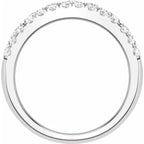 14K White Gold 1 1/2 CTW Lab-Grown Diamond Anniversary Band