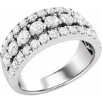 14K White Gold 1 1/2 CTW Lab-Grown Diamond Anniversary Band