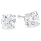 DiamondX 14K White Gold 1/2 Carat Round Created Diamond Solitaire Stud Earrings