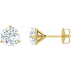 14K Yellow Gold 1 CTW Natural Diamond Stud Earrings