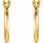 14K Yellow Gold Huggie Earrings