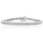 DiamondX 1 Carat Genuine Diamond Double Row Tennis Bracelet in Sterling Silver