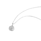DiamondX 1/8 Carat Diamond Knot Necklace in Sterling Silver - 18"