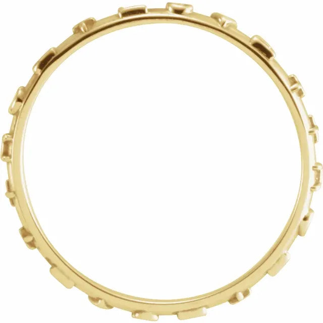 10K Yellow Gold True Love Chastity Ring