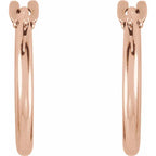 14K Rose Gold Huggie Earrings