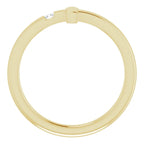 14K Yellow Gold .015 CTW Natural Diamond Youth Sideways Cross Ring
