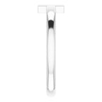 14K White Gold .015 CTW Natural Diamond Youth Sideways Cross Ring