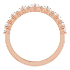 14K Rose Gold 5/8 CTW Lab-Grown Diamond Stackable Ring