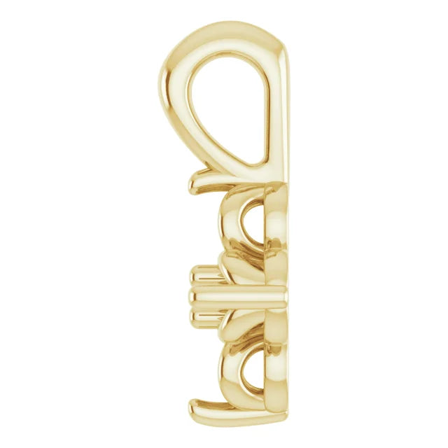 14K Yellow Gold Youth Pendant Mounting