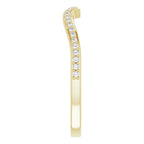 14K Yellow Gold 1/10 CTW Natural Diamond Band