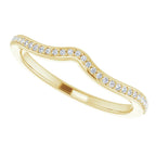 14K Yellow Gold 1/10 CTW Natural Diamond Band