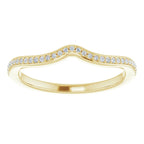 14K Yellow Gold 1/10 CTW Natural Diamond Band