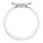 14K White Gold .08 CTW Diamond Band