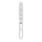 14K White Gold 1/2 CTW Natural Diamond Matching Band