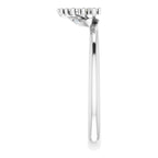 14K White Gold .08 CTW Diamond Band