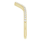 14K Yellow Gold 1/5 CTW Diamond Band