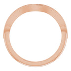 14K Rose Gold 1/4 CTW Natural Diamond Matching Band