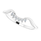 14K White Gold .05 CTW Diamond Matching Band
