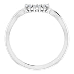 14K White Gold .05 CTW Diamond Matching Band