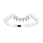 14K White Gold .05 CTW Diamond Matching Band