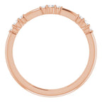 14K Rose Gold 1/10 CTW Natural Diamond Stackable Ring