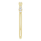 14K Yellow Gold 1/8 CTW Lab-Grown Diamond Stackable Ring