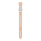 14K Rose Gold 1/10 CTW Natural Diamond Stackable Ring