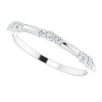 14K White Gold 1/8 CTW Lab-Grown Diamond Stackable Ring