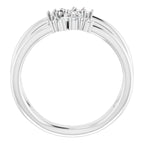 14K White Gold 3/8 CTW Lab-Grown Diamond Negative Space Ring