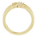 14K Yellow Gold 3/8 CTW Lab-Grown Diamond Negative Space Ring