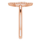 14K Rose Gold Miraculous Medal Ring