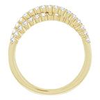 14K Yellow Gold 1/2 CTW Natural Diamond Criss-Cross Ring