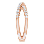 14K Rose Gold 1/2 CTW Natural Diamond Criss-Cross Ring