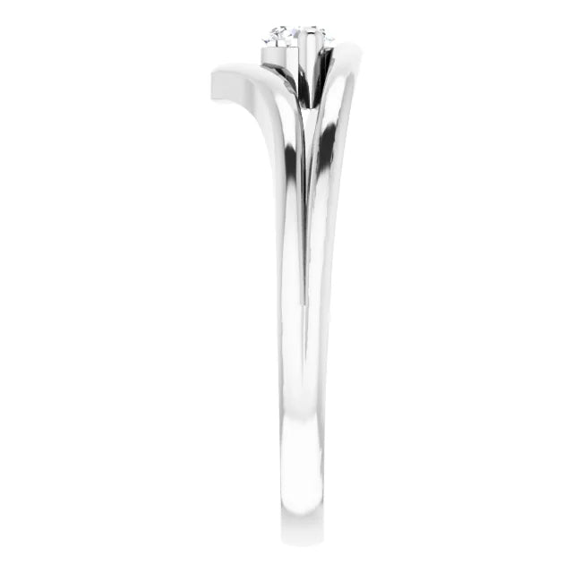 Sterling Silver Imitation White Cubic Zirconia Ring