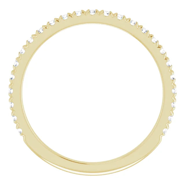 14K Yellow Gold 1/3 CTW Natural Diamond Matching Band
