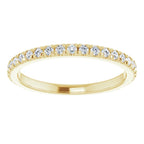14K Yellow Gold 1/3 CTW Natural Diamond Matching Band