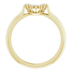 14K Yellow Gold .07 CTW Natural Diamond Matching Band