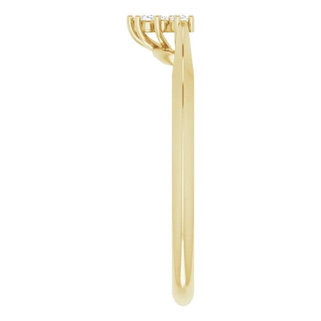 14K Yellow Gold .07 CTW Natural Diamond Matching Band