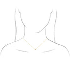 14K Yellow Gold Stuller Lab-Grown Moissanite Solitaire 18" Necklace