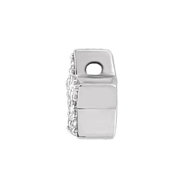 14K White Gold .04 CTW Natural Diamond Star Pendant