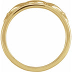14K Yellow Gold Claddagh Band