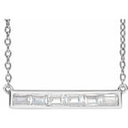 14K White Gold 3/8 CTW Lab-Grown Diamond 16-18" Necklace